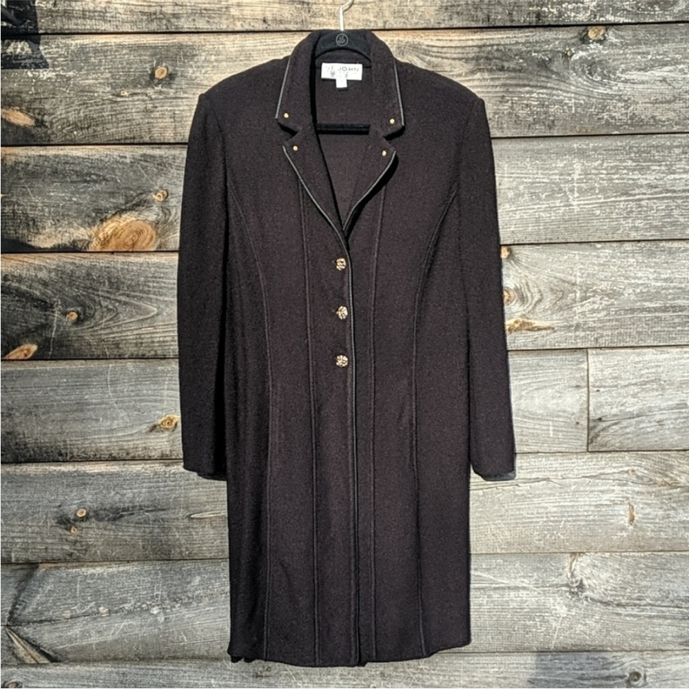 St. John Collection Brown Trench Coat